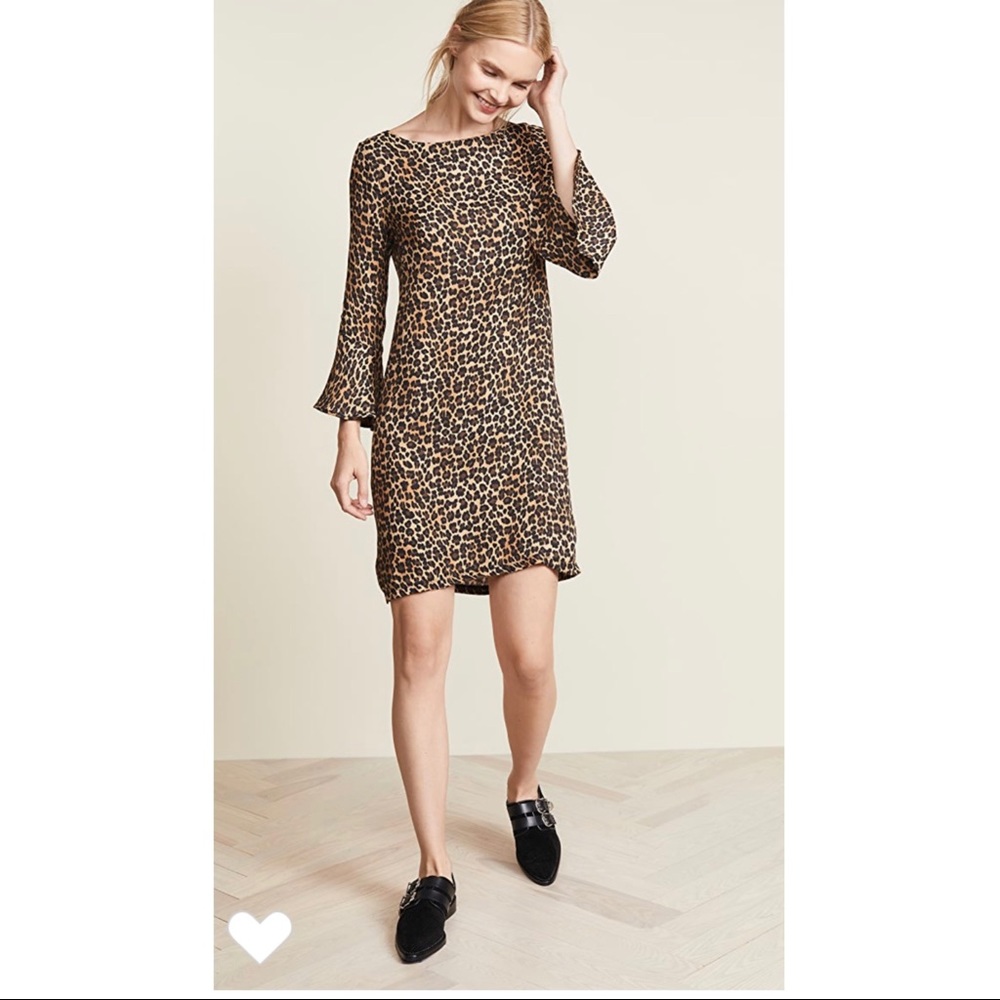 Three Dots Leopard Print Dress